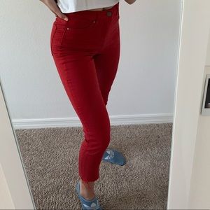 Red jeans
